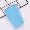 Vaso de Cerveza de Acero Inoxidable 304 Prensado de Una Sola Capa Portátil para Exteriores Vaso para Leche Doméstico Resistente a Caídas Conveniente Vaso para Enjuague Bucal para Niños