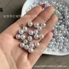 Acessórios de Brinco Pingente Pequeno de Liga com Pérola de Imitação ABS Material para Colar Artesanal DIY Pingente Pequeno em Forma de Gota de Zircônia