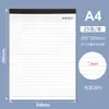 Block de Notas A4 Minutas de Reunión Cuaderno Desprendible Cuaderno Papel Fotográfico Papel Manuscrito Papelería Libro de Borrador para Escritura Venta al Mayoreo