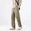 Pantalones casuales versátiles de pierna recta holgada talla grande para hombre, ropa de trabajo de la serie de montaña moderna estilo americano, pantalones largos al por mayor para primavera/otoño 2026