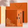 Caderno de Presente de Moda Nacional de Alta Qualidade Caixa de Presente terno LOGO Personalizável Imprimível Bloco de Notas Estilo Chinês Empresa