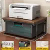 Estante para impresora, estante multifuncional para escritorio de oficina para copiadoras pequeñas e impresoras de facturas, con cajones y estante para archivos A4