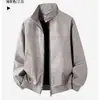 Jaqueta de Motociclista Tie-Dye Fosca Tendência Marca Estilo Americano 2026 Masculina, Jaqueta Versátil Fashionável Vintage de Caimento Solto para Casal
