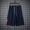 Shorts de Basquete Masculino Verão Calças de Cinco Pontos Tendência Malha Manga Curta Solto Casual Shorts para Exterior