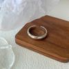 Anillo Luminoso de Plata Esterlina S925 para Todo el Cuerpo para Mujer, Anillo de Comida con Abertura Sencillo y de Lujo Ligero, Anillo Sensu Nicho de Alta Gama, Anillo Abierto
