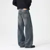 Jeans para hombre 2026 modelo nuevo otoño e invierno, corte ligeramente acampanado, sin elasticidad, básicos, sencillos, modernos, versátiles, azul vintage