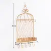 Estante Multifuncional de Hierro con Forma de Cara para Joyería, Estante de Almacenamiento para Collares, Pulseras y Pendientes, Decoración para Tienda de Joyería