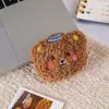 Urso fofo de pelúcia cabeça de desenho animado acessório decoração DIY broche de cabeça de urso bolsa de boneca acessório de roupa decoração