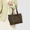 Bolso de Hombro de Moda con Estampado de Leopardo de Gran Capacidad para Mujer, Bolso Tote Nuevo Sencillo y Personalizado, Bolsa de Compras, Bolso de Viaje Versátil