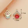 Accesorios de Joyería DIY de Fábrica Estrella de Cinco Puntas Corazón Aleación Pedrería Colgante Encanto Pendiente Collar Accesorios Llavero