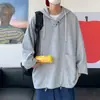 Sudadera con capucha elegante 2026 para hombre y mujer, estilo niche Ins de Hong Kong, moderna, versátil, chaqueta tipo camiseta de abrigo con capucha de corte holgado