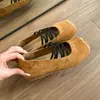 Zapatos de tacón bajo Mary Jane súper bonitos y versátiles para mujer 2026 nuevo estilo verano con faldas sin cordones Zapatos de entrenamiento alemanes zapatos para mujer