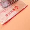 Bolsa transparente con cremallera al por mayor de fábrica bolsa de plástico autosellante suministros para estudiantes papelería bolsa para documentos logo imprimible