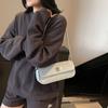 2025 Nuevo Bolso Simple de Moda para Mujer Sensación Bolso Cuadrado Pequeño Bolso Baguette Estilo Coreano Nicho Senmeng Combinable Casual Tendencia