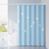 Cortina de ducha impermeable y engrosada para el baño, resistente al moho, utilizada como mampara o cortina de puerta, no requiere taladro, juego completo