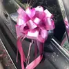 Decoração de carro de casamento, arranjo de casamento, grande guirlanda preguiçosa metálica, embalagem de presente com flores, guirlanda esférica tridimensional