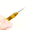 Aguja de Limpieza para Pistola de Pintar Transfronteriza Boquilla de Pistola de Pintura por Aspersión Raspador de Limpieza de Pintura Raspador Mini Dorado/Cono de Cuero Cono de Expansión