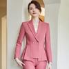 Design irregular Sense Professional terno casaco feminino novo elegante elegante de manga comprida terno vermelho Sense de alta qualidade