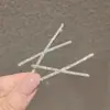 Pin de Clip Estilo Cruz Sencillo con Strass Pinza para Flequillo Pinza Lateral Pinza Superior para Niñas Pinza para el Cabello Popular en Internet Pinza Elegante para Todo