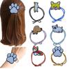 Estilo coreano simples chai cão headwear anel de cabelo corda de cabelo corda de cabelo dunhuang cabelo elástico multicolorido nó anel de cabelo simples