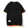 Camiseta de Manga Corta para Hombre Enbu Verano Nuevo Holgada de Media Manga Top Deportivo Cuello Redondo Unisex Camiseta Básica