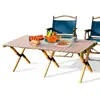 Mantel Desechable para Camping al Aire Libre con Banda Elástica Mantel Cuadrado Grueso a Prueba de Aceite e Impermeable para Mesa de Picnic de Rollo de Huevo