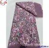 Encaje Francés Retro Bordado con Lentejuelas Densely Embroidered Lace Fabric Encaje de Lentejuelas Nupcial
