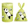 Bolsa tipo saco com cordão de desenho animado de Panda Gigante Bolsa plástica para Casa Coração de Menina Escritório Dormitório Sala de Estar Saco de lixo com cordão