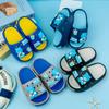 Nuevas Pantuflas EVA de Dibujos Animados Té con Leche Oso Azul Combinables para Niños y Niñas Sandalias de Moda de Doble Par Suela Suave Antideslizantes