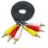 Cable de Flor de Loto de Seis Cabezas, Cable de Audio de Tres a Tres, Cable AV Audiovisual, Cable Audiovisual de DVD, Cable AV para Decodificador de TV