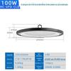 Rodada ultra-fina DOB linear ufo lâmpada de mineração fábrica oficina armazém iluminação pátio alta baía luz led luz de disco voador