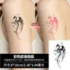 Pegatinas de tatuaje termocrómicas que cambian de color al calentarse, con diseños de esqueleto, dragón, corazón, brazo, hombro y espalda, pegatinas de tatuaje temporales impermeables