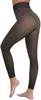 Leggings transparentes negros de nueve puntos transfronterizos, medias pantimedias transparentes de una pieza populares talla grande, medias de ilusión de pierna desnuda