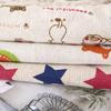 Bolsa de viaje de algodón y lino estampada, bolsa de almacenamiento con bolsillo para ropa interior, equipaje, bolsa con cordón, bolsa organizadora para guardar ropa.