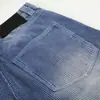 Pantalones de pana desgastados estilo callejero americano, pantalones casuales básicos versátiles de pierna ancha sueltos para hombre, vintage
