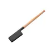 Set de diez piezas de utensilios de cocina de silicona negra con tubo de almacenamiento negro antiadherente, espátula de cocina y juego de cucharas de silicona suave