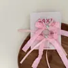 Combinación de Pinza para el Cabello y Diadema con Lazo Rosa Dulce Pinza para el Cabello de Bebé Pinza Lateral Banda de Goma