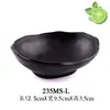 Mesa para Fondue Estilo Japonés Vajilla Creativa de Plástico Plato Negro para Snacks de Salsa de Soja Dim Sum Plato de Melamina Imitación Porcelana Tazón para Salsa Plato de Condimentos