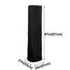 Suministro directo funda protectora para calentador de aire de tela Oxford 210D funda antipolvo patio exterior cubierta para la lluvia