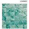 Azulejos de mosaico de cristal para piscina, piscina de observación, inodoro, estanque de peces, bañera, azulejos azules para casa de huéspedes
