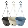 Maceta Florero Chlorophyllum Balcón Planta Verde Colgante Maceta Colgante de Plástico Redonda Engrosada Maceta con Almacenamiento de Agua Maceta de Jardinería al por Mayor con Gancho