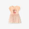 Atacado Transfronteiriço de Vestidos Infantis, Vestidos de Princesa Infantis de Renda Estilo Europeu e Americano, Vestidos de Bebê Fofos de Desenho Animado, Dropshipping