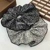 Anillo de Pelo de Intestino Delgado de Tela Floral Vintage de Doble Capa Cuerda para Cola de Caballo de Sentimiento Avanzado Elegante Cuerda para el Cabello Cuerda para el Cabello Cuerda para el Cabello Banda Elástica Flor para la Cabeza