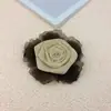 Estilo Retro Hong Kong Organza Inferior Multicamadas Estéreo Rosa Seca DIY Feito à Mão Versátil Grampo de Cabelo Acessórios de Cabelo Acessórios de Roupa
