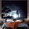 Fondo de tela para celebridad de internet astronauta tela colgante ins decoración de cabecera de dormitorio de estudiante tela de pared fondo de diseño de habitación moda