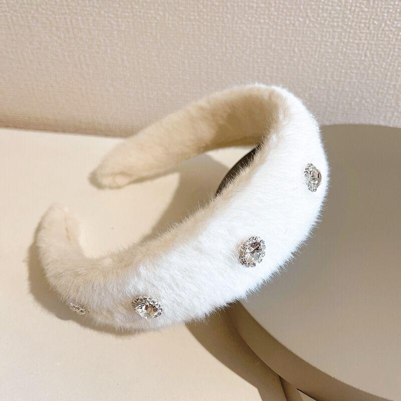 毛绒水钻发箍