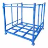Prateleiras Empilháveis de Metal Personalizadas para Armazém de Tecidos Prateleiras de Armazenamento para Empilhadeira Prateleiras Reforçadas Prateleiras Dobráveis
