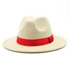 Sombrero de ala cuadrada roja, moderno y ligero, usable en todas las estaciones, sombrero para el sol para viajes al aire libre, sombrero de jazz para hombres y mujeres, pareja