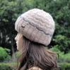 Toucas de Inverno para Mulheres, Toucas de Tricô que Afinam o Rosto com Aba Larga, Versátil Estilo Coreano, Quente, Proteção para as Orelhas, Ajuste Solto, Atacado
