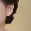 Pendientes de Flor de Plata Pura S999 para Mujer, Nuevos Pendientes de Diseño de Nicho de Moda con un Toque de Lujo